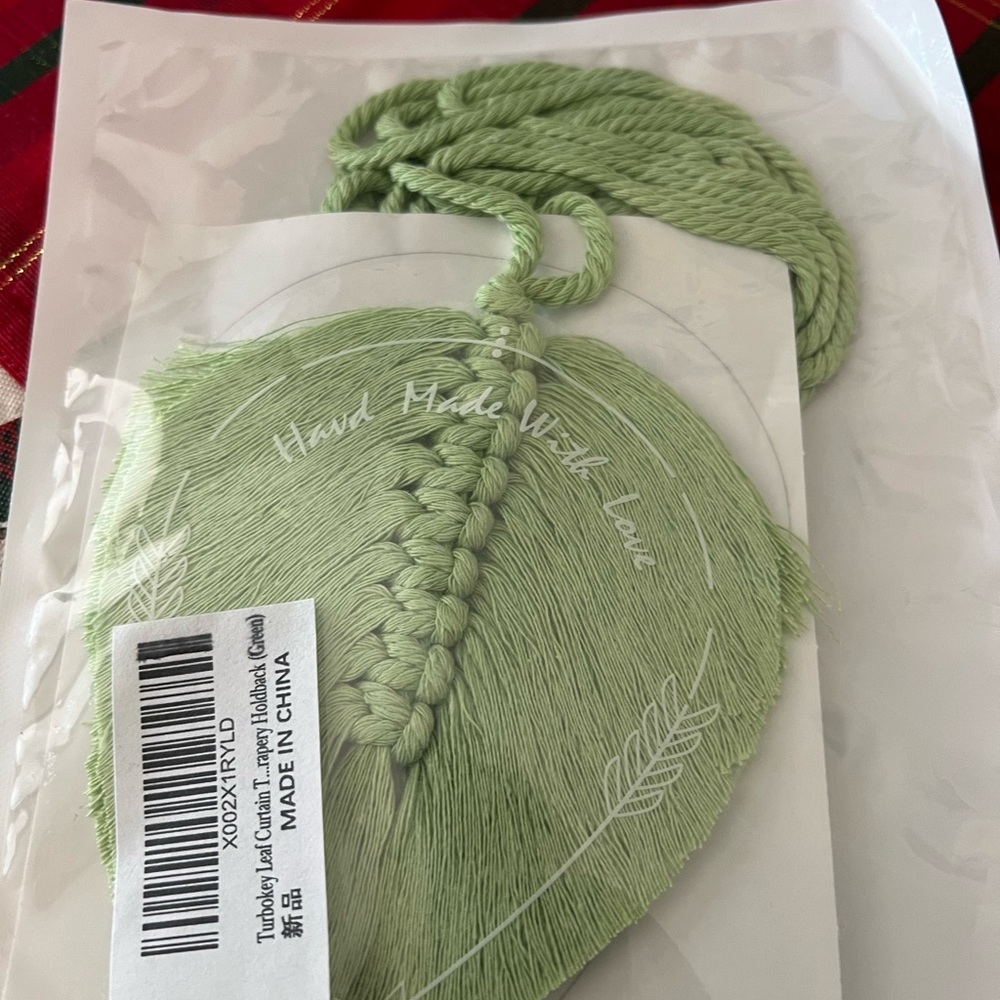 Pair of Leaf curtain tie backs,  2 sets available